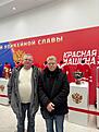На хоккее.  СКА - ЦСКА.  Жаль , но сосиски победили ((